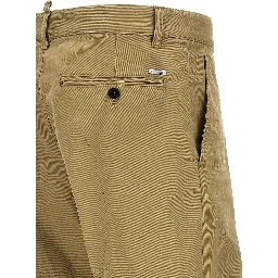 Beige Cotton Chino Pants