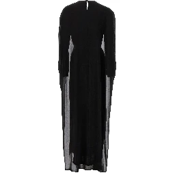 Black Silk Long Dress