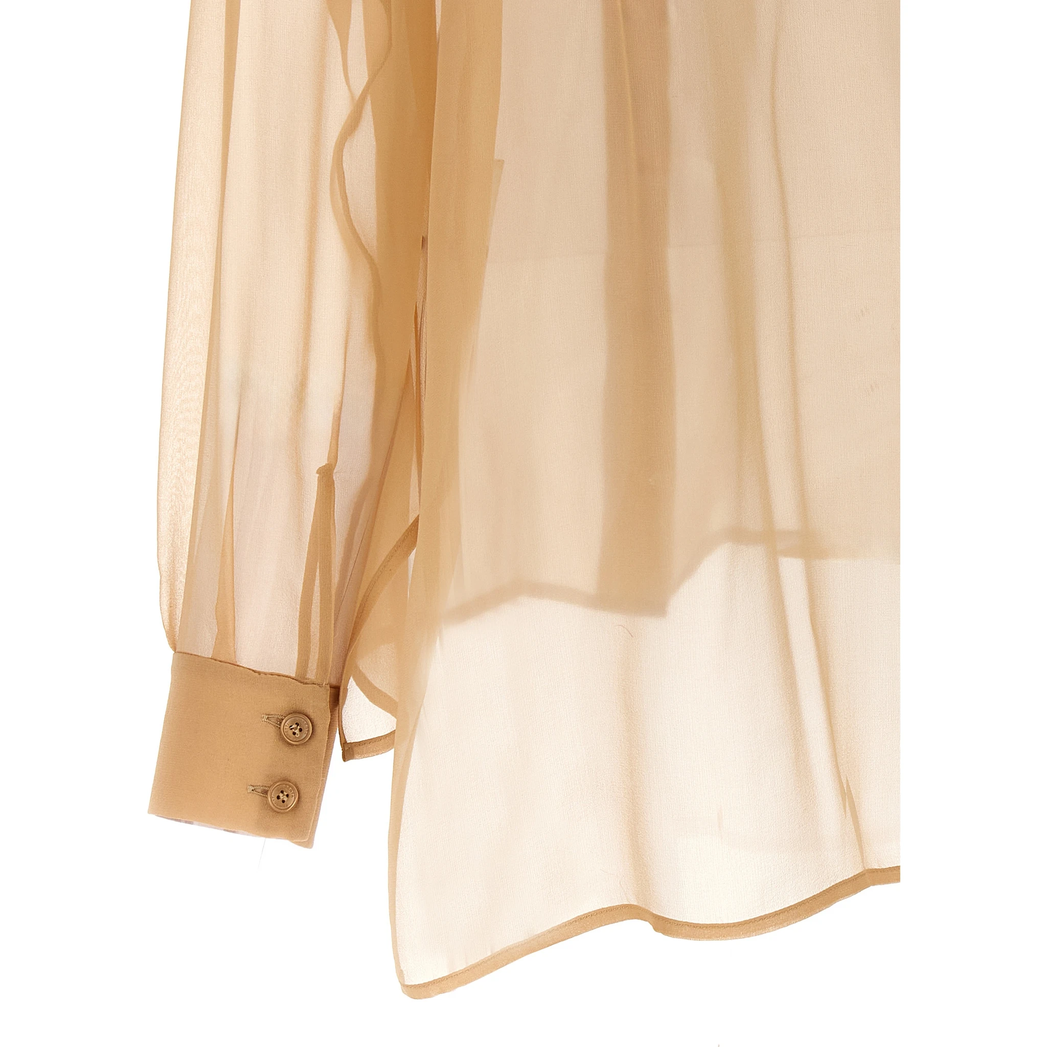 Beige Silk Blouse