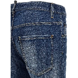 Blue Cotton Relaxed Fit Jeans