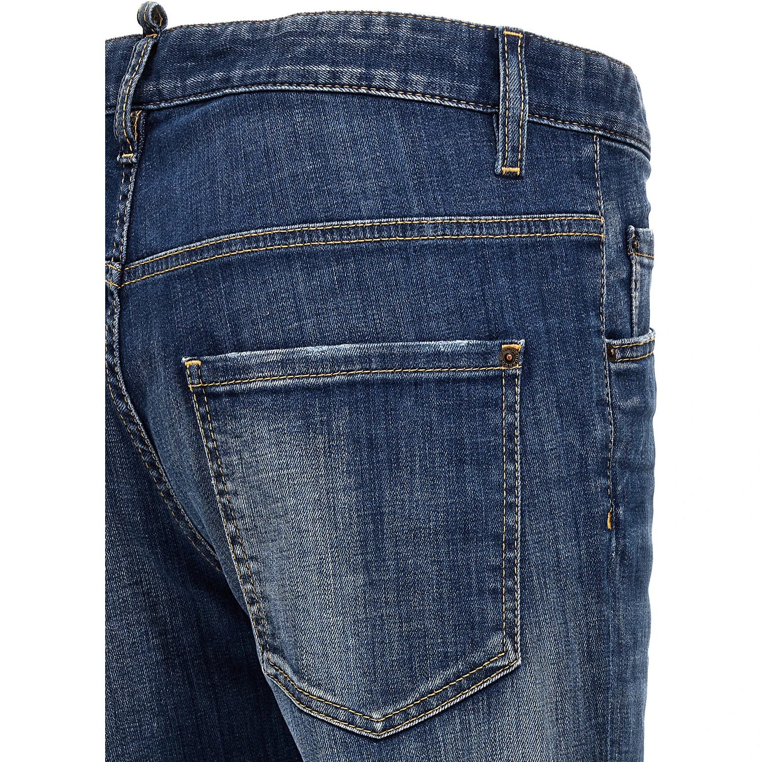 Blue Cotton Relaxed Fit Jeans