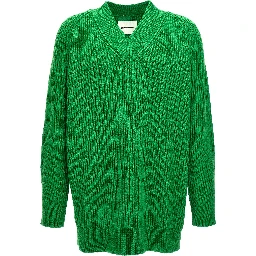 Bicolor Cotton Cardigan
