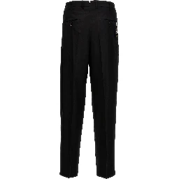Black Virgin Wool Dress Pants