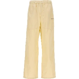 White Cotton Casual Pants