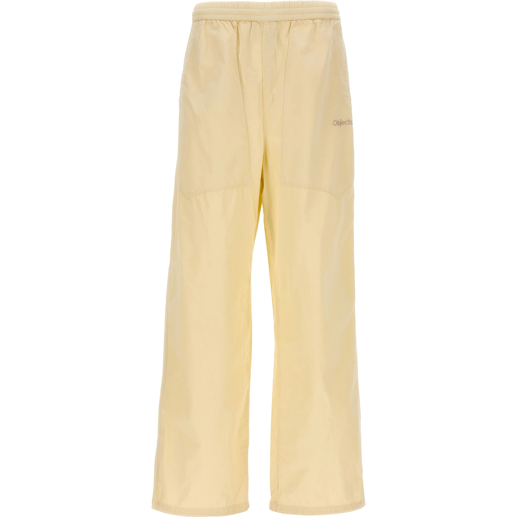 White Cotton Casual Pants
