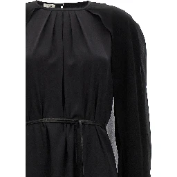 Black Silk Long Dress