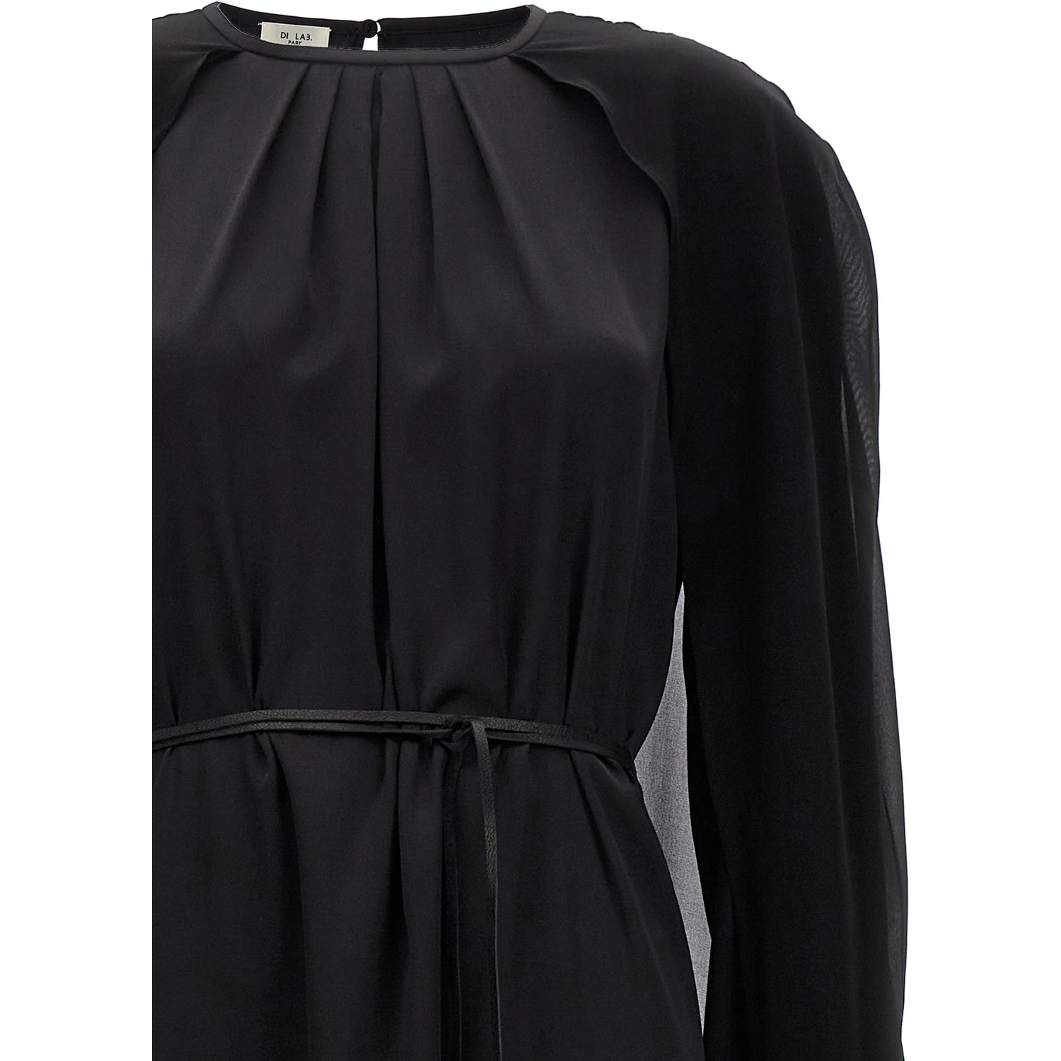 Black Silk Long Dress