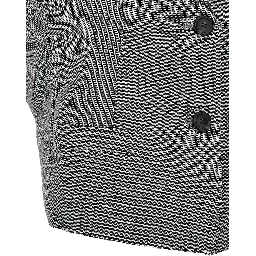 Bicolor Wool Sleeveless Jacket