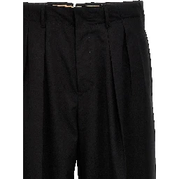 Black Virgin Wool Dress Pants