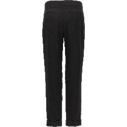 Black Viscose Dress Pants