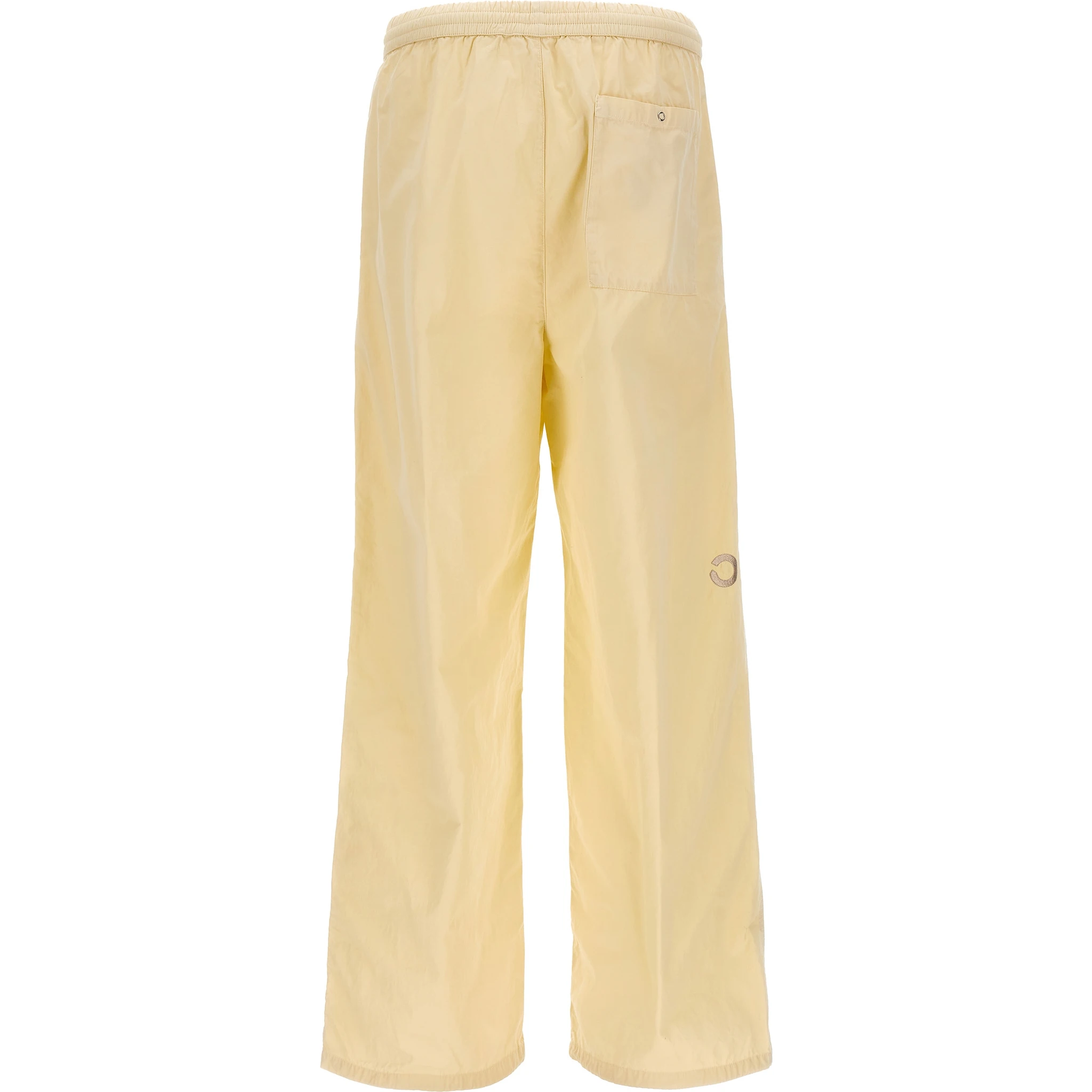 White Cotton Casual Pants