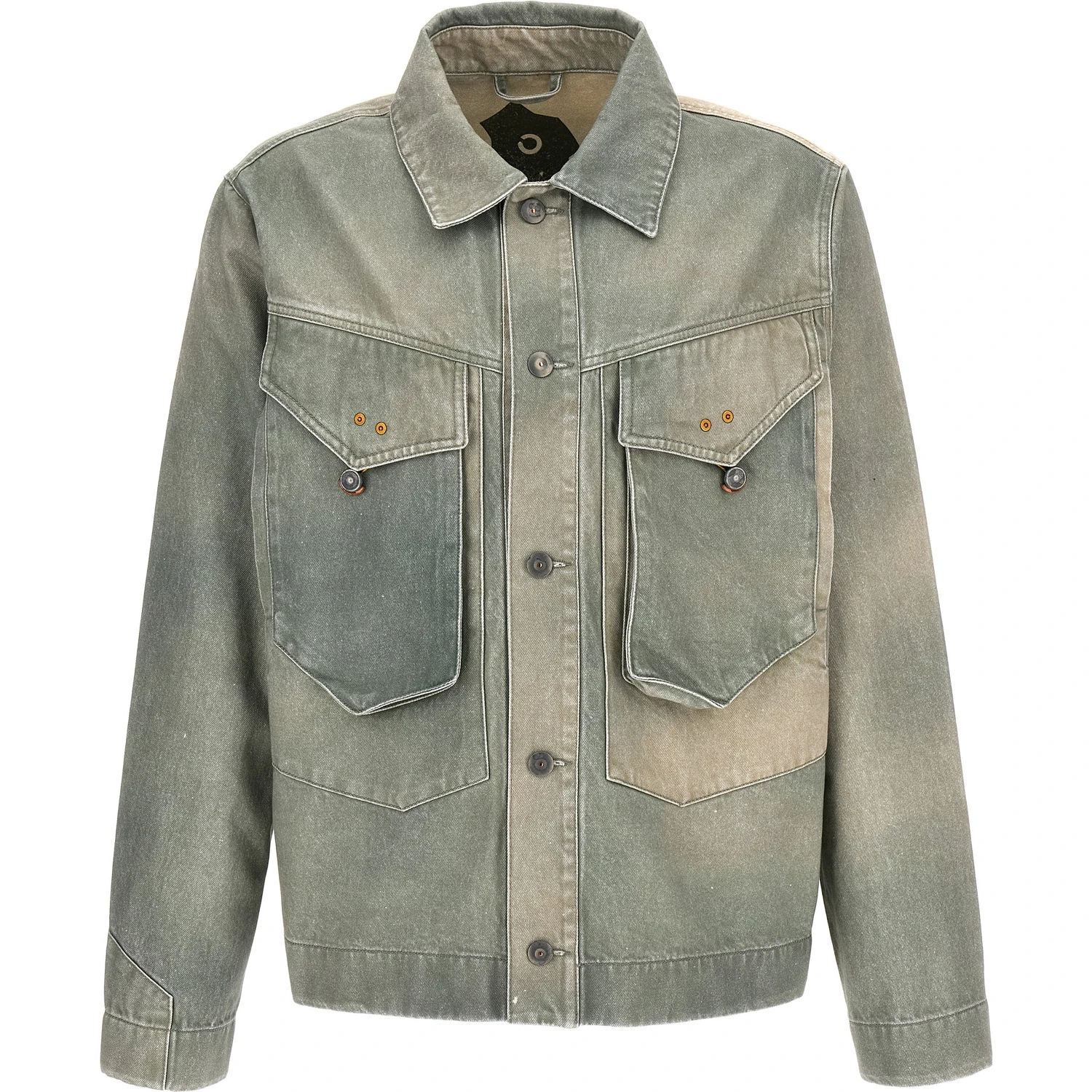 Bicolor Cotton Denim Jacket