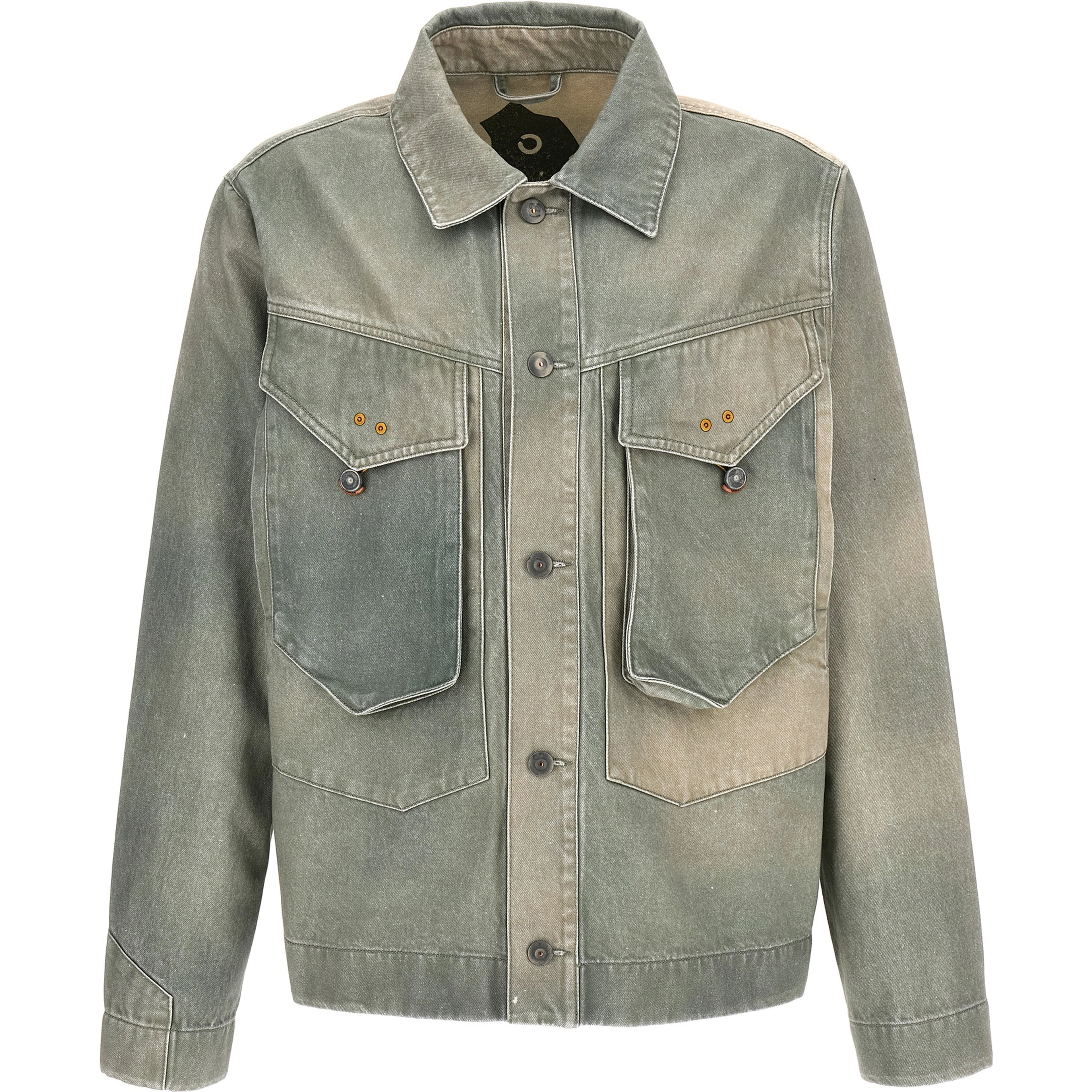 Bicolor Cotton Denim Jacket