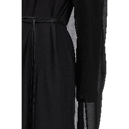 Black Silk Long Dress