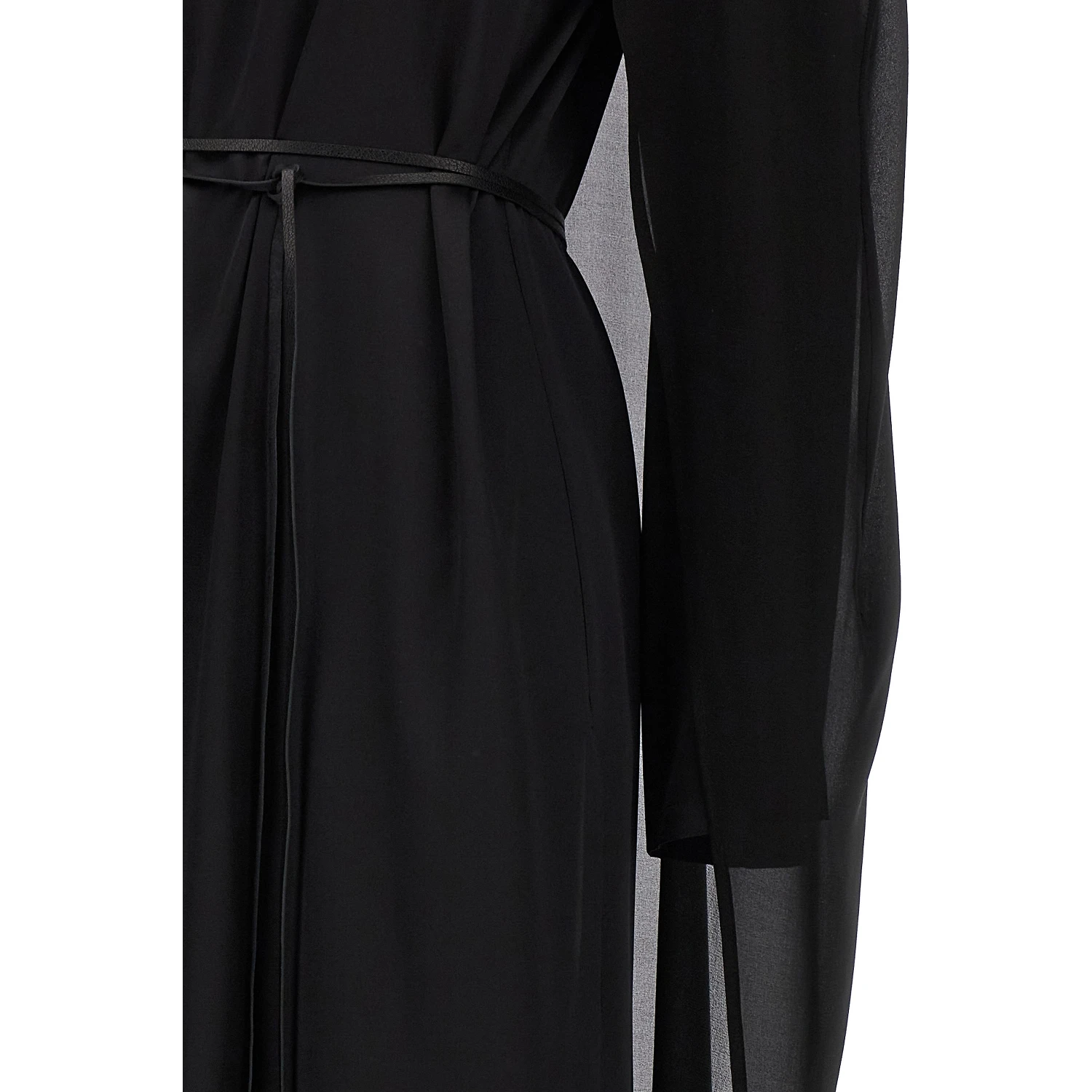 Black Silk Long Dress