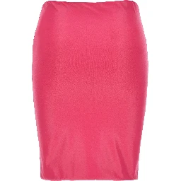 Fuchsia Polyamide Long Skirt