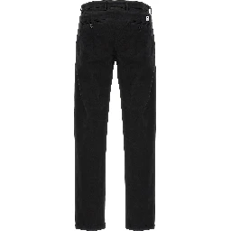 Black Cotton Casual Pants