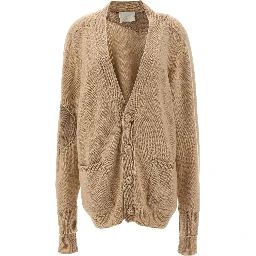 Beige Cashmere Cardigan