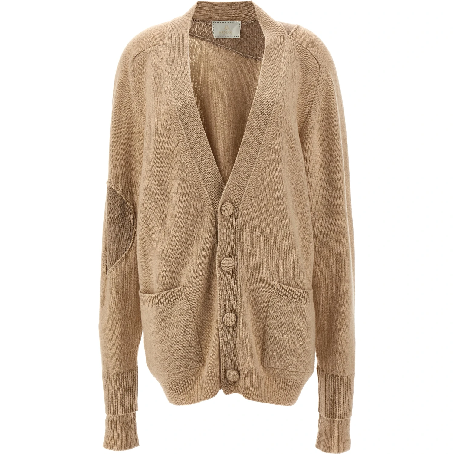 Beige Cashmere Cardigan
