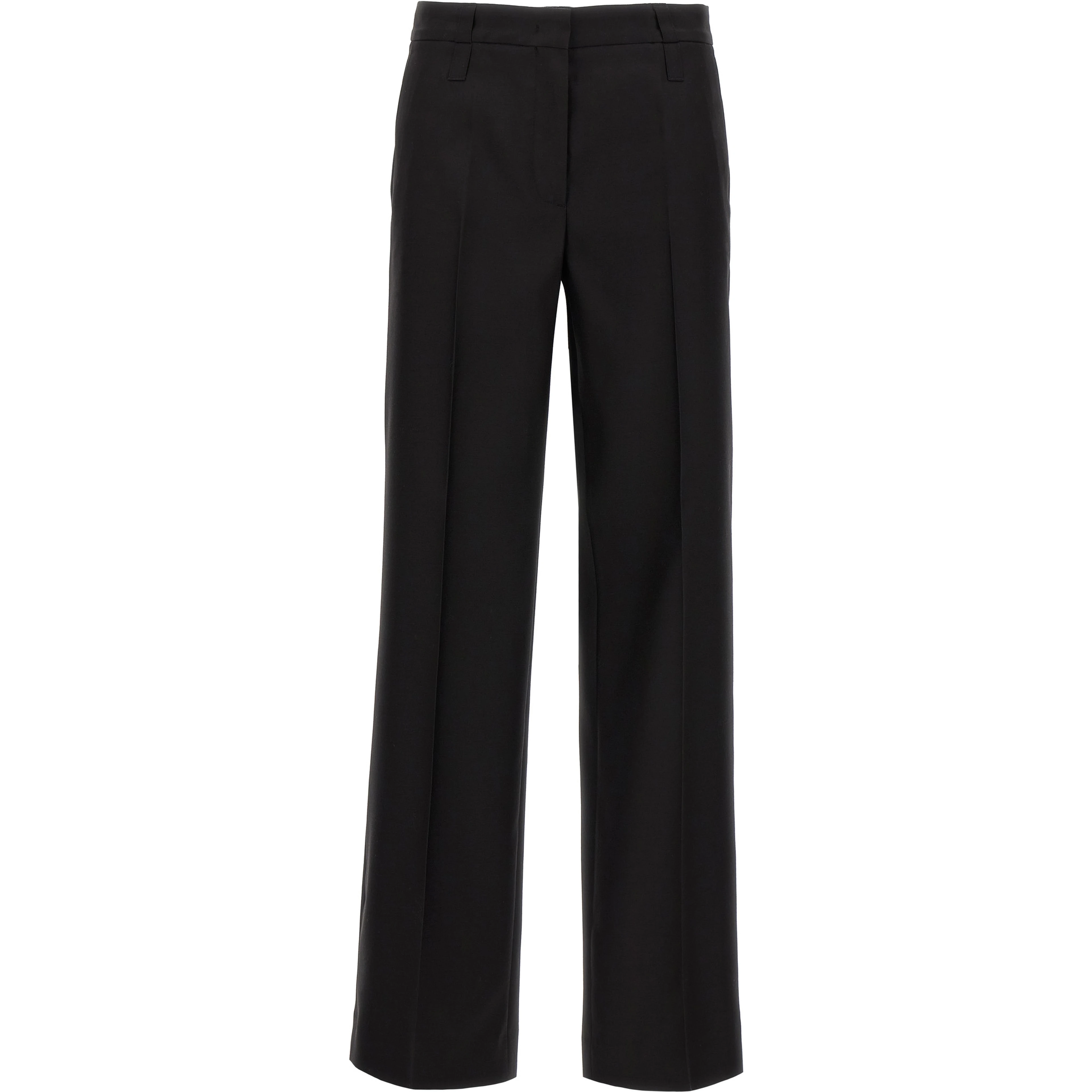 Black Virgin Wool Dress Pants