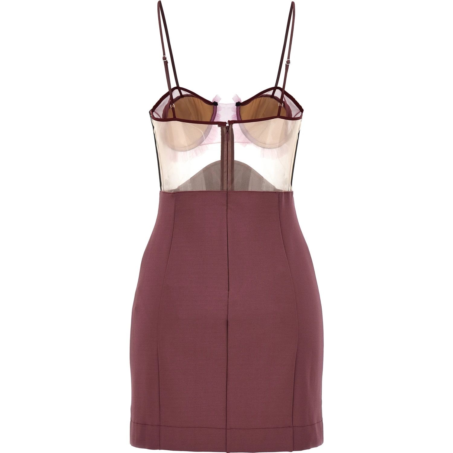 Purple Viscose Short Dress