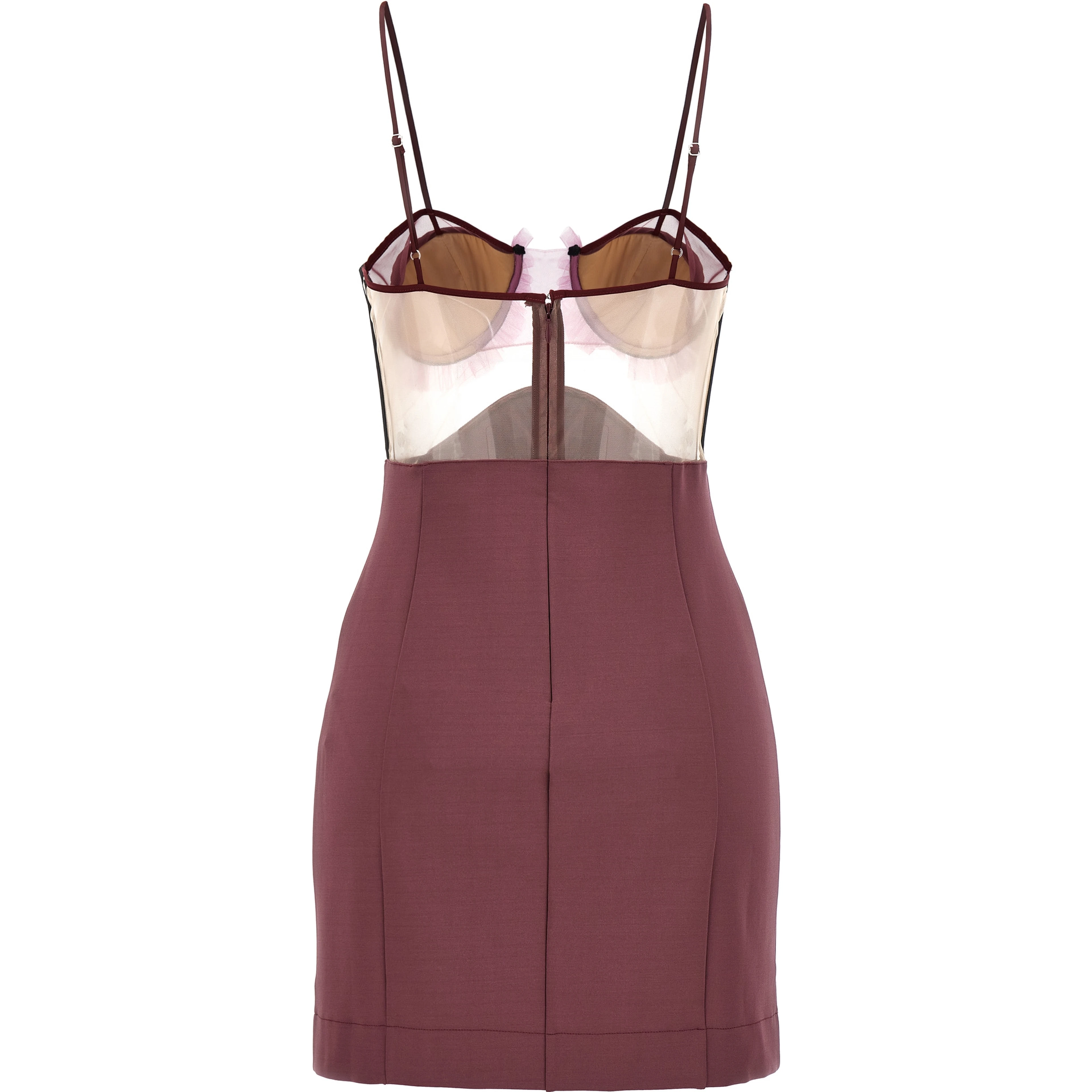 Purple Viscose Short Dress