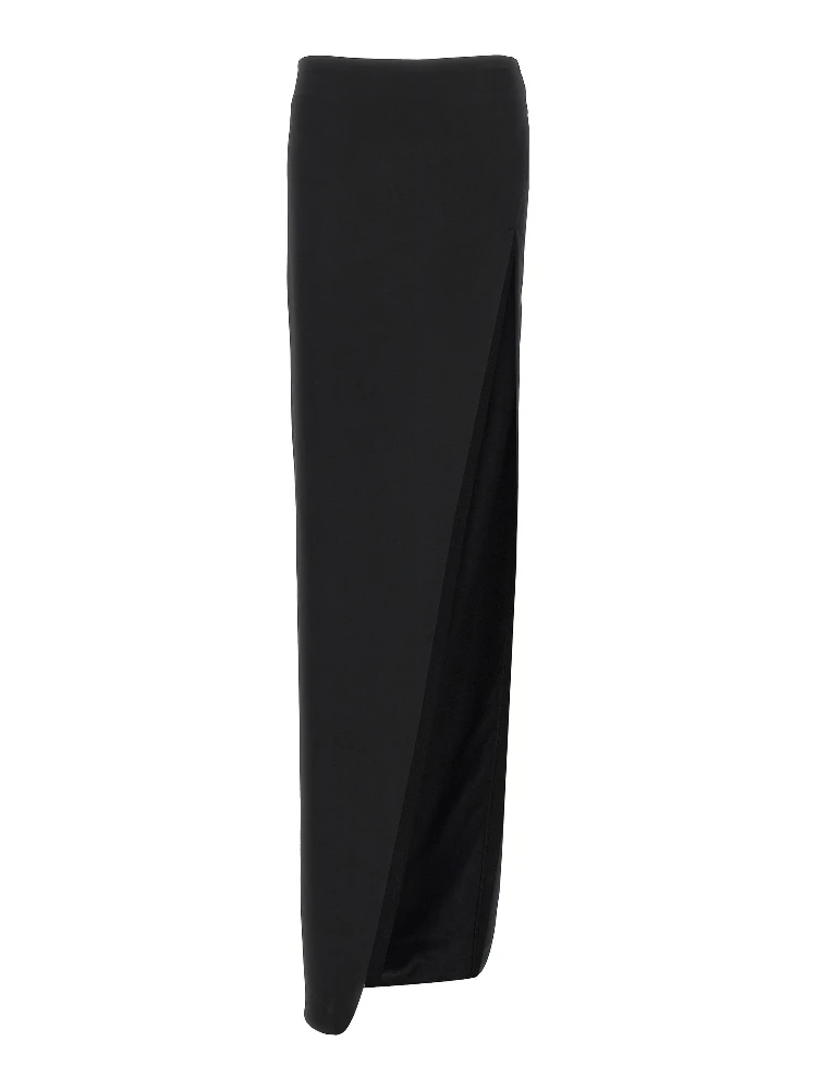 Black Lamb Leather Mini Skirt