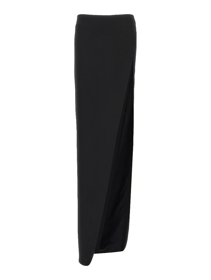 Black Lamb Leather Mini Skirt