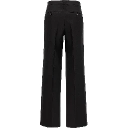 Black Virgin Wool Dress Pants