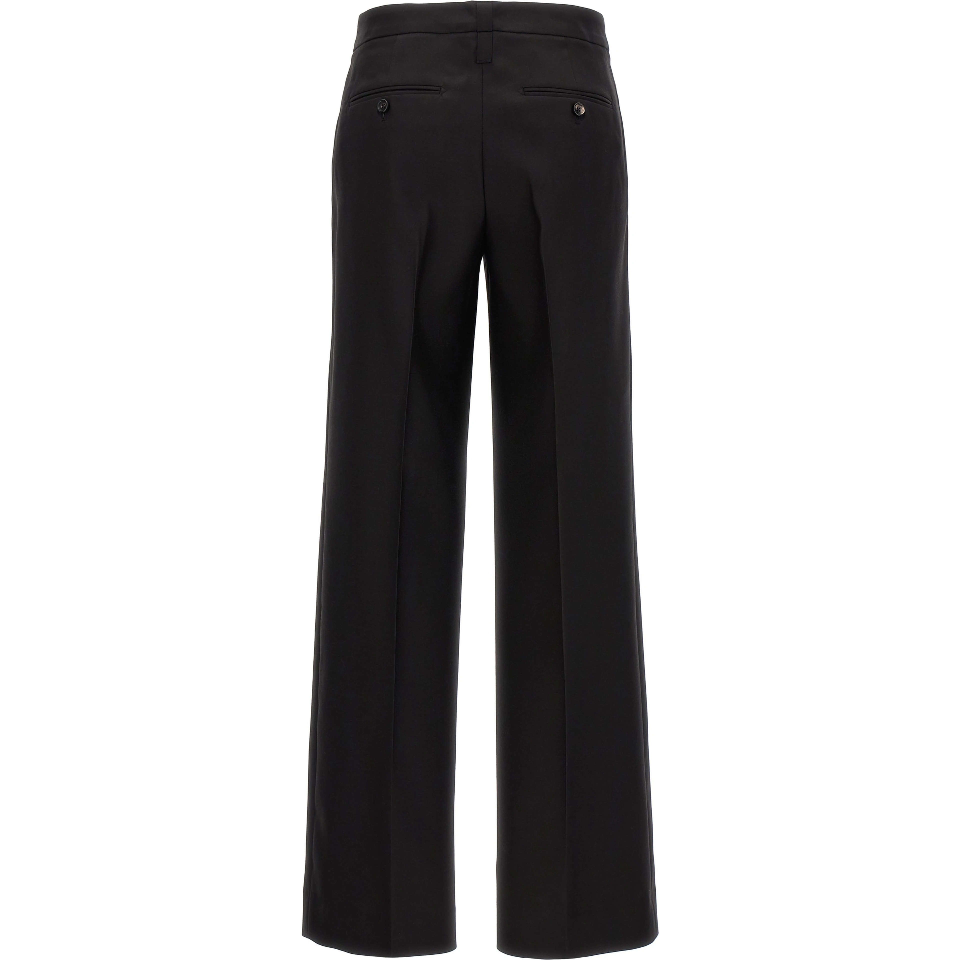 Black Virgin Wool Dress Pants