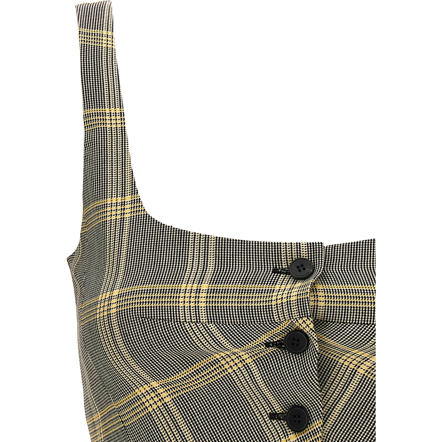 Multicolor Virgin Wool Sleeveles T-Shirt