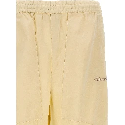 White Cotton Casual Pants