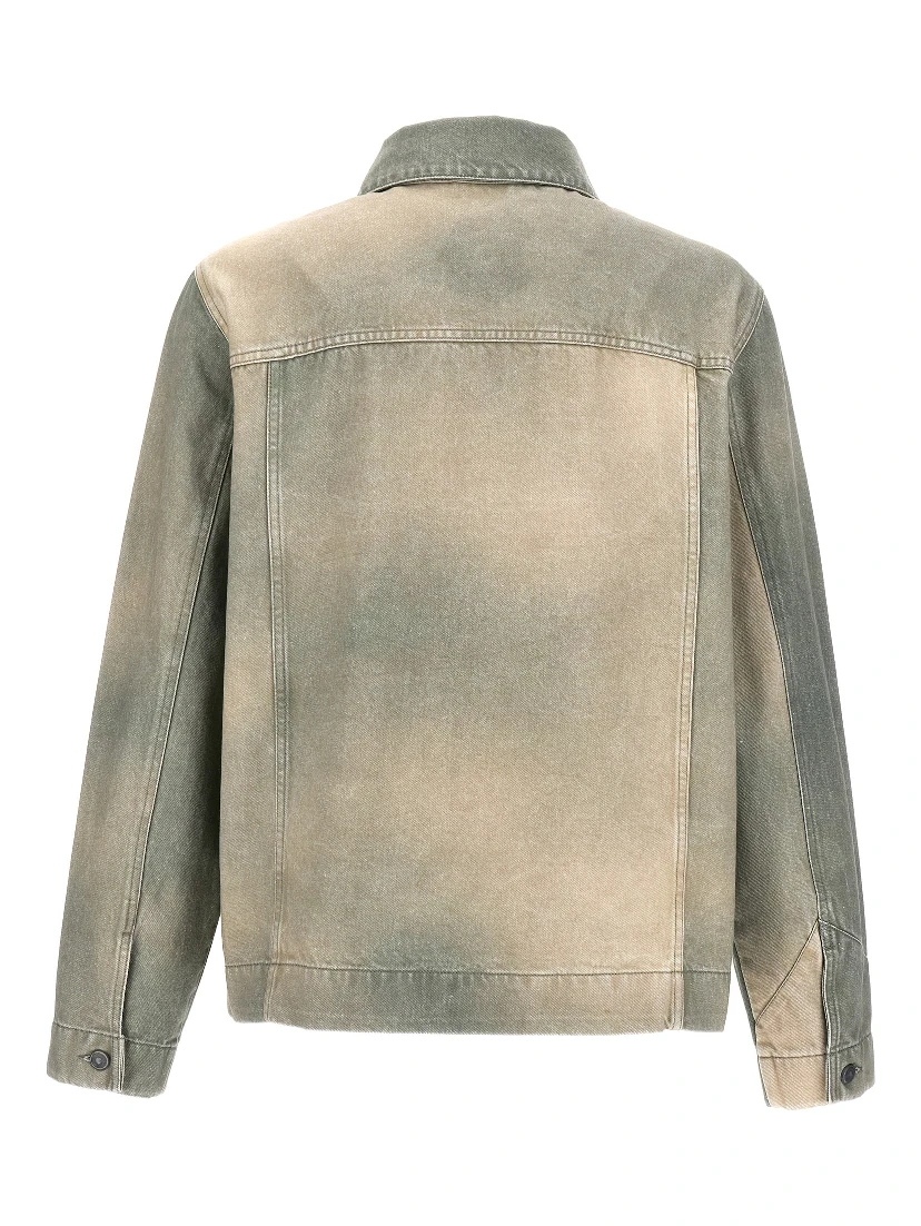 Bicolor Cotton Denim Jacket