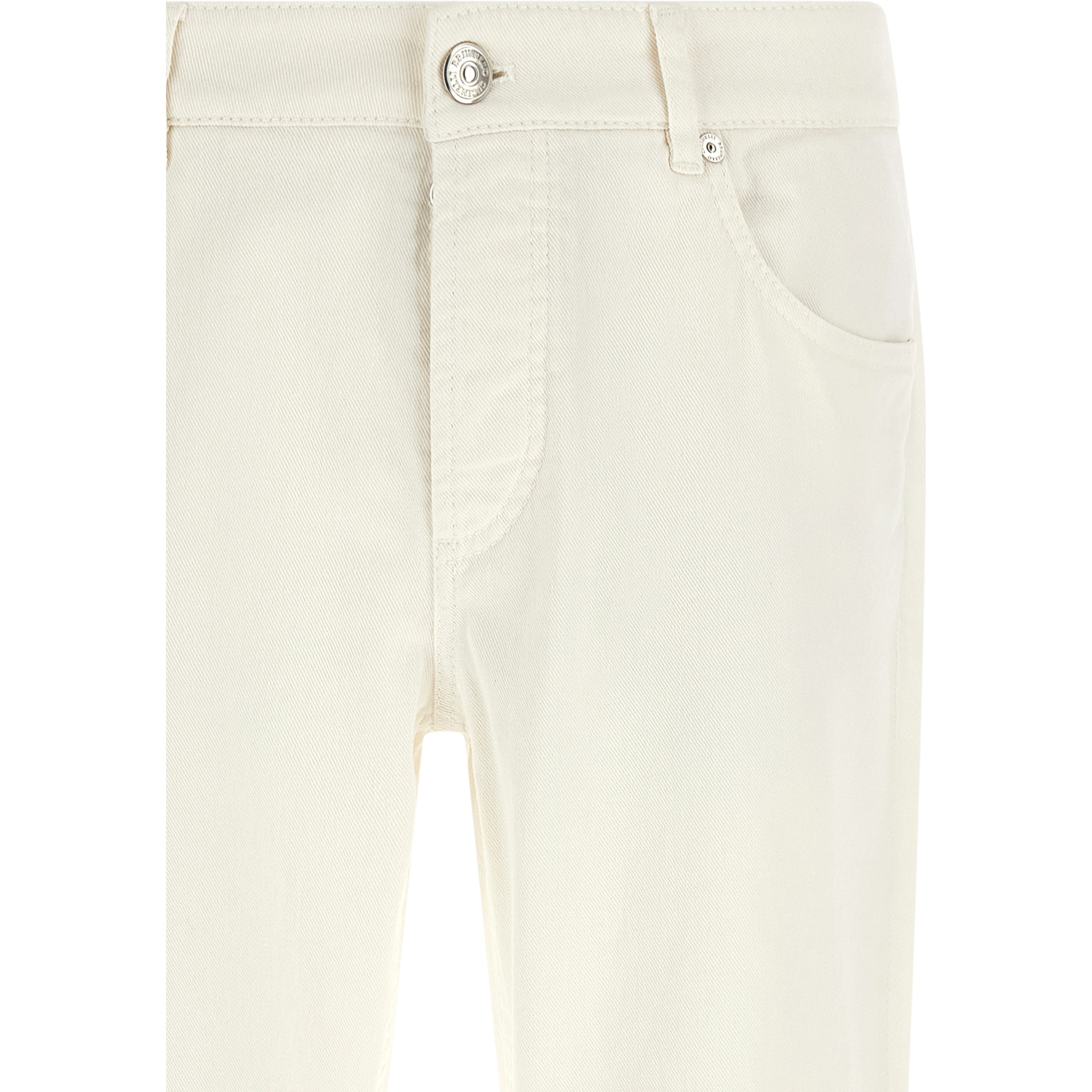 White Cotton Jeans Denim
