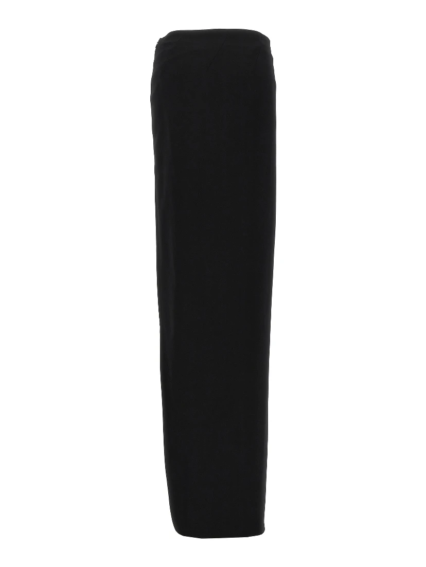Black Lamb Leather Mini Skirt