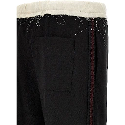 Bicolor Wool Casual Pants