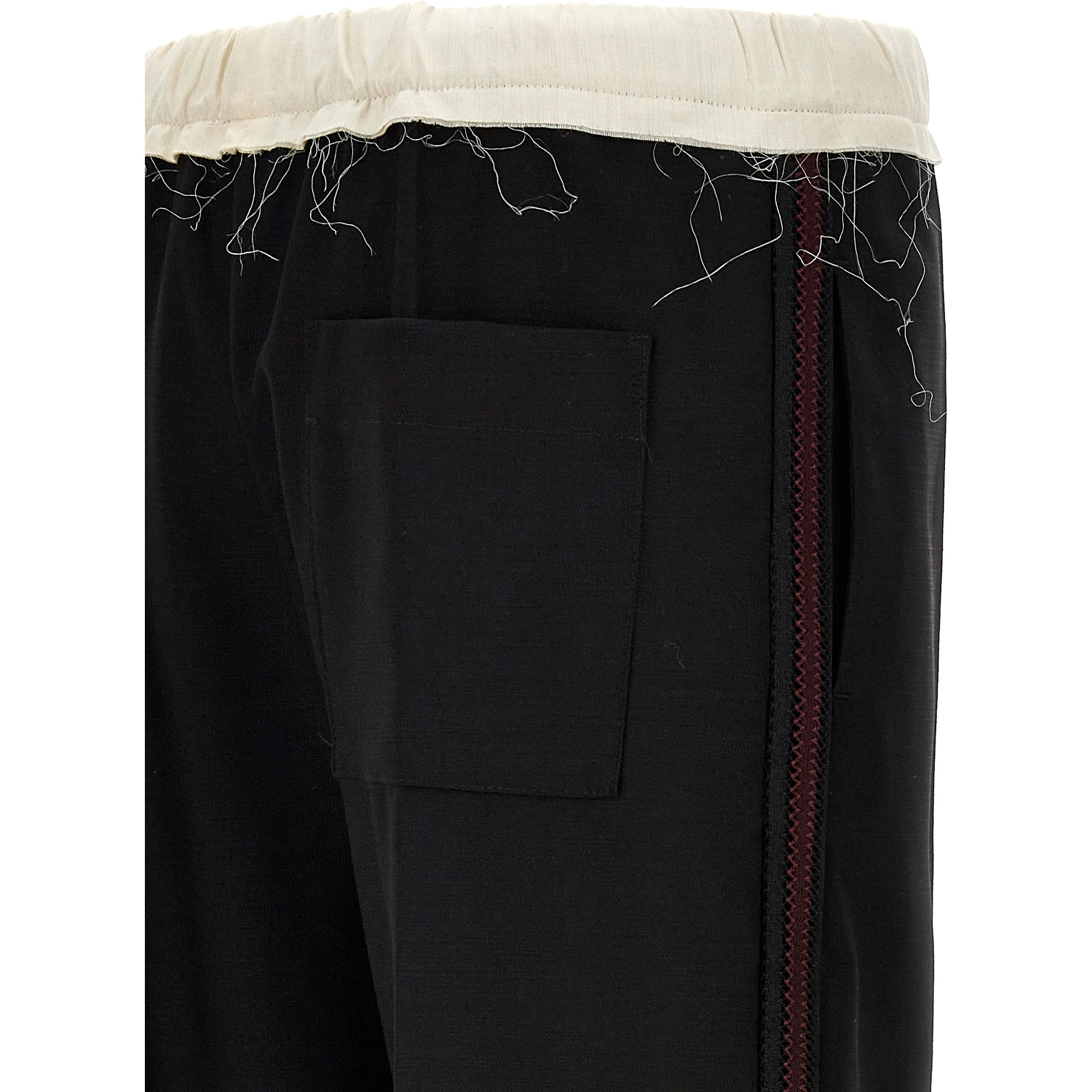 Bicolor Wool Casual Pants