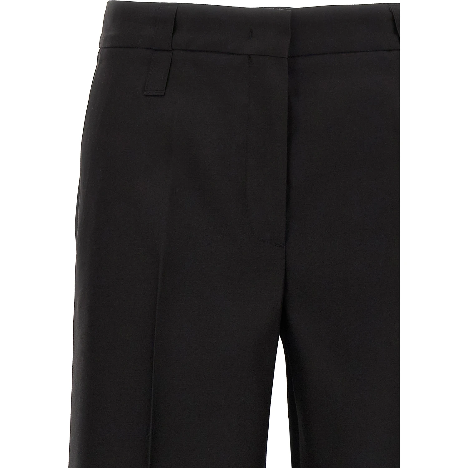 Black Virgin Wool Dress Pants