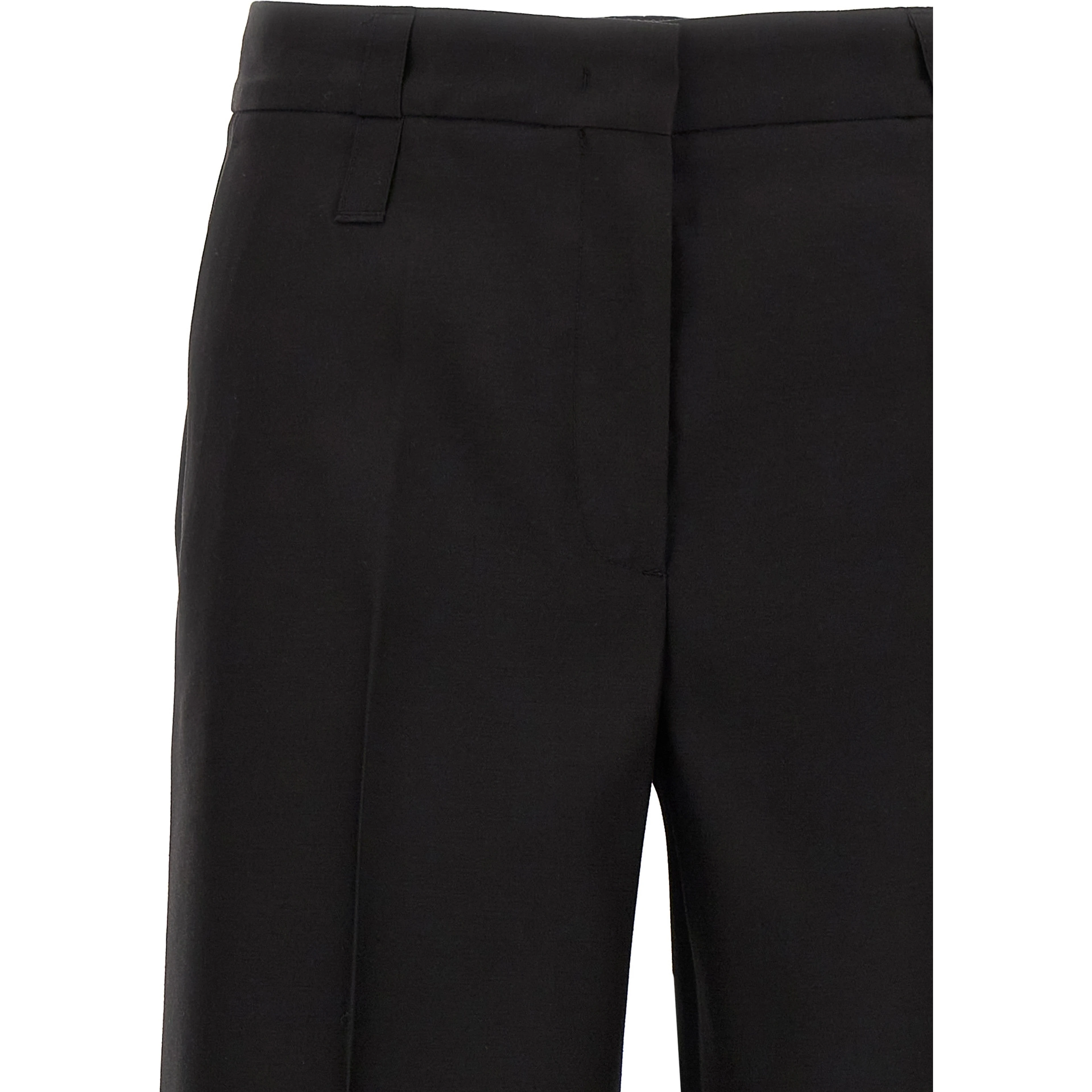 Black Virgin Wool Dress Pants