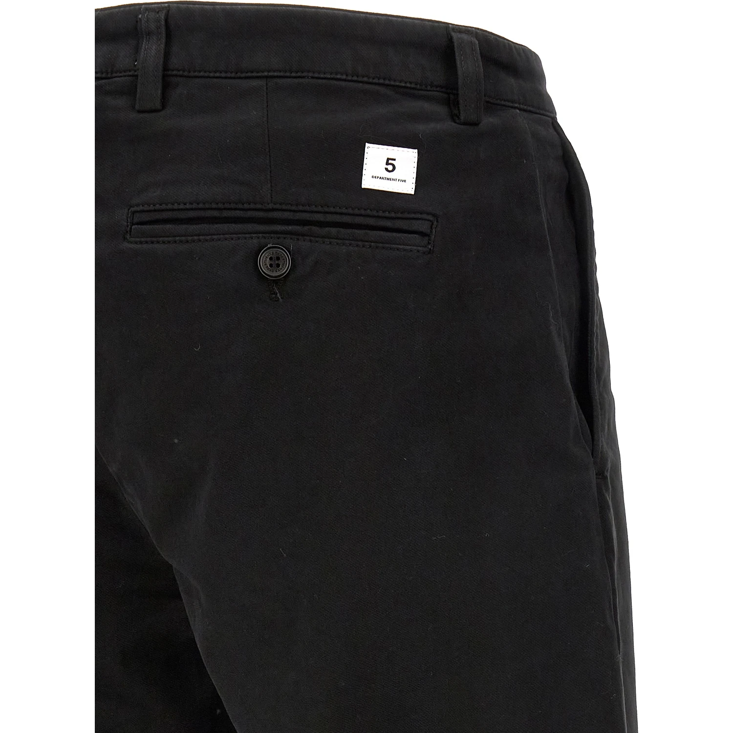 Black Cotton Casual Pants
