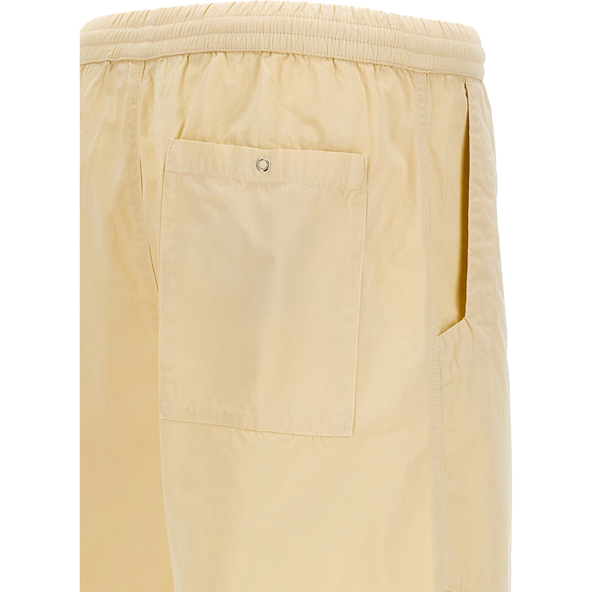 White Cotton Casual Pants