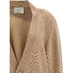 Beige Cashmere Cardigan