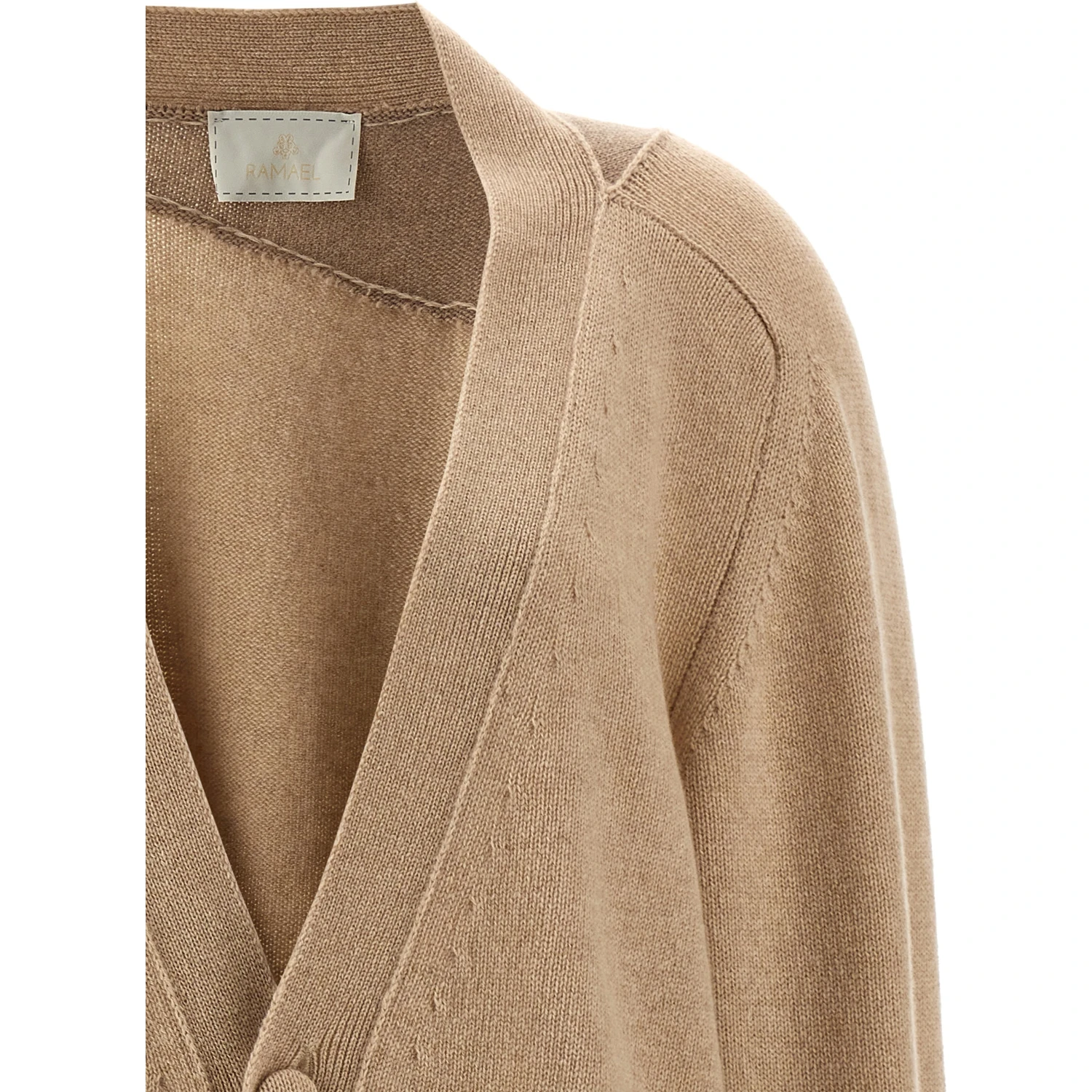 Beige Cashmere Cardigan
