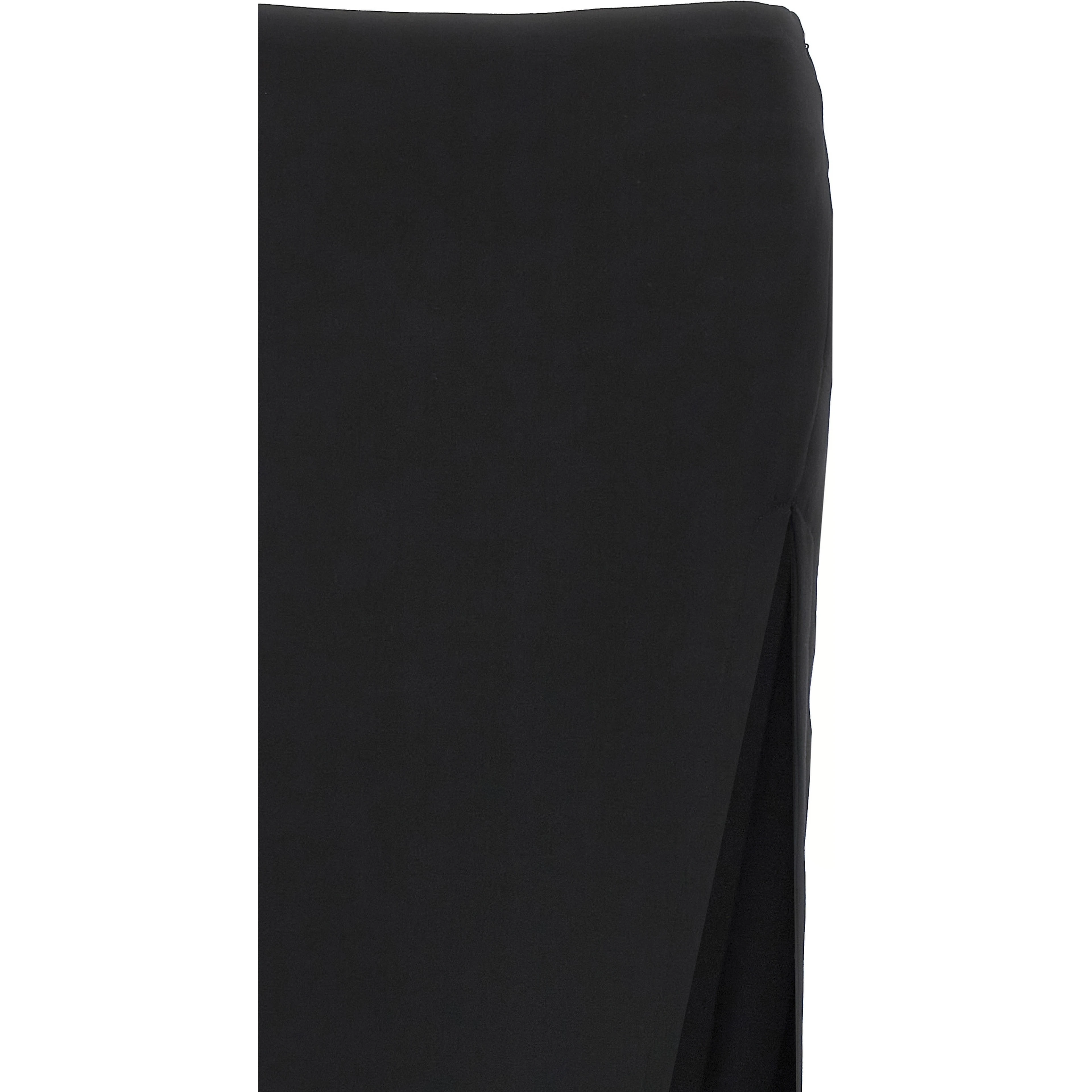 Black Lamb Leather Mini Skirt