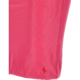 Fuchsia Polyamide Long Skirt