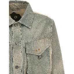 Bicolor Cotton Denim Jacket
