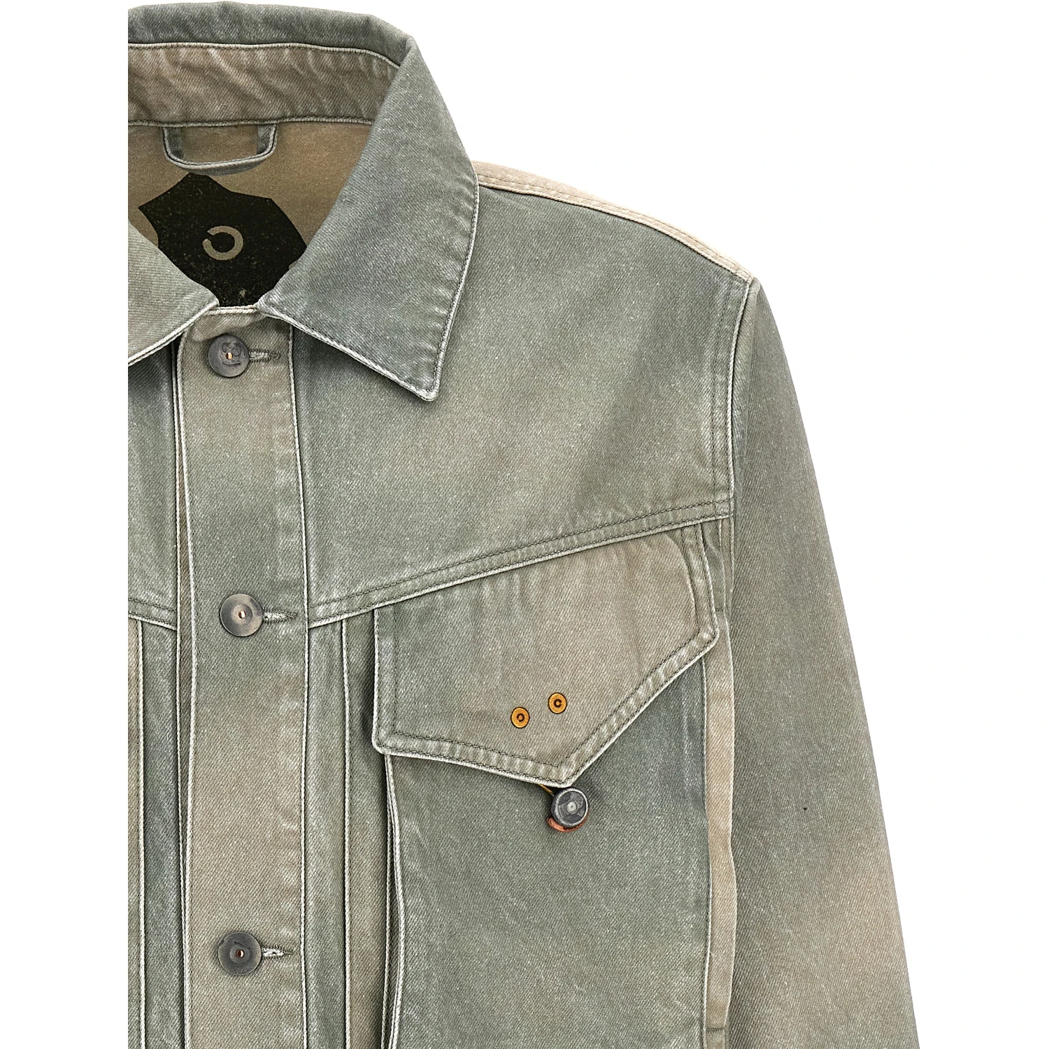 Bicolor Cotton Denim Jacket