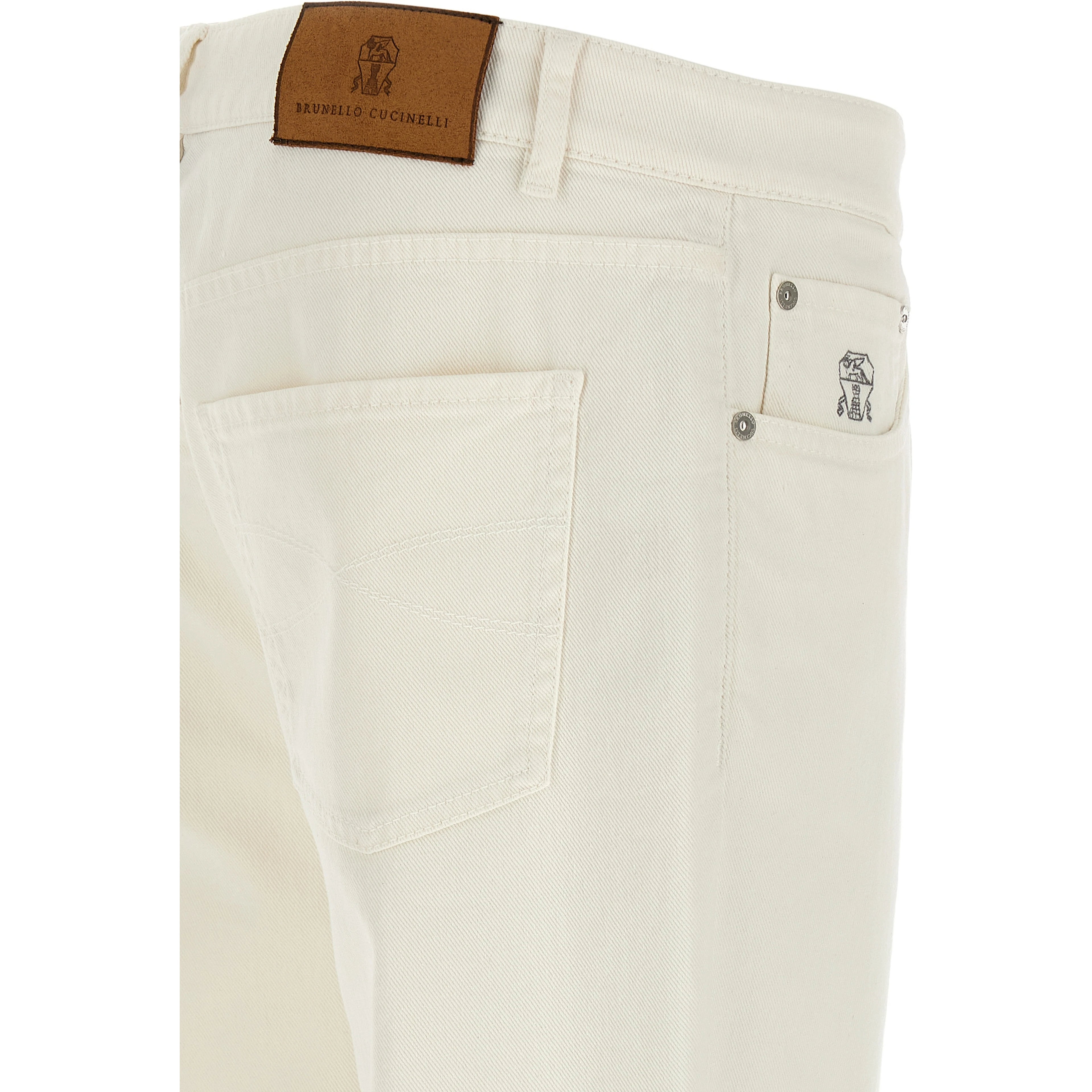 White Cotton Jeans Denim