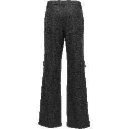 Gray Virgin Wool Cargo Pants