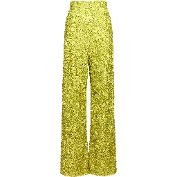 Bicolor Polyamide Flared Pants